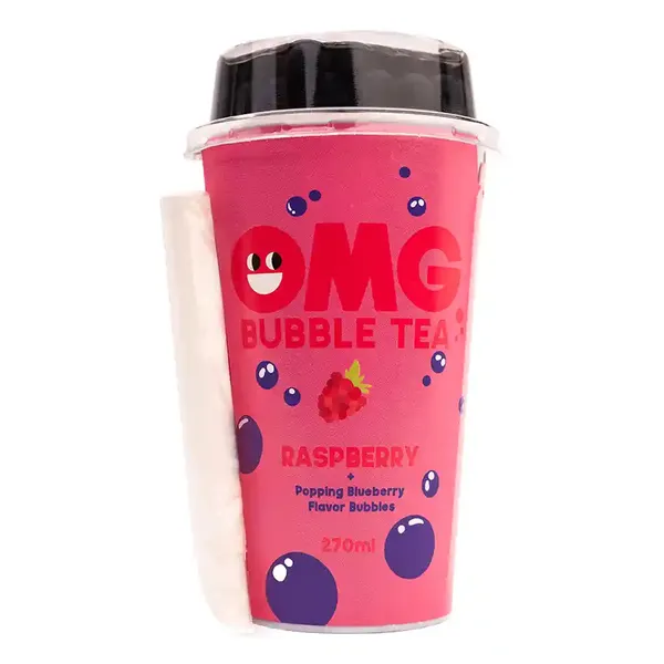 Bubble Tea Raspberry cup 270ml