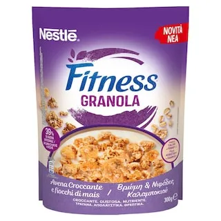 FITNESS Δημητριακά Granola Βρώμη & Νιφάδες Καλαμποκιού 300g
