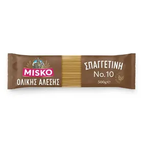 MISKO Μακαρόνια Σπαγγετίνη Ολικής Άλεσης Νο10 500g
