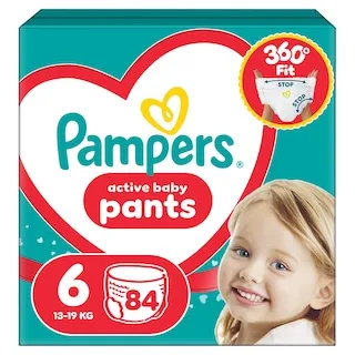 PAMPERS Πάνες Βρακάκι Pants Νο6 84 Τεμάχια