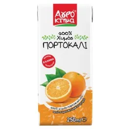 ΠΟΡΤΟΚΑΛΙ 100% ΧΥΜΟΣ Λακωνίας 250ml