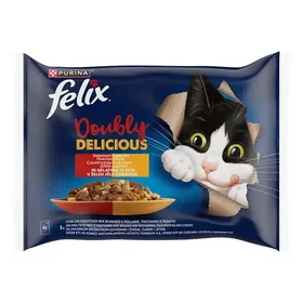 Purina Felix Γατοτροφή Agail Ποικιλία Κρεατικών Σε Ζελέ 4x85γρ.