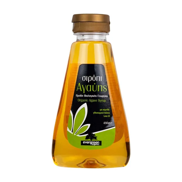 EVERGREEN ORGANICS σιρόπι αγαύης βιολογικό 480g (360ml)