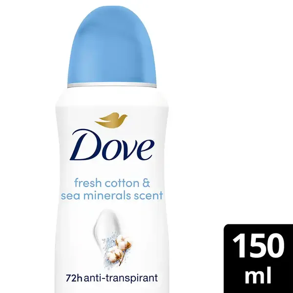 Dove Αποσμητικό Σπρέι Advanced Care Fresh Cotton 150ml.
