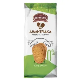 Δερμίσης Μπισκότα 4 Δημητριακά Χωρίς Ζάχαρη 100gr