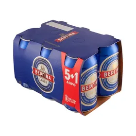 lager μπύρα κουτί 330ml 5+1 ΔΩΡΟ (δεμένη προσφορά)