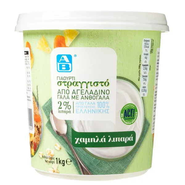 γιαούρτι στραγγιστό 2% λιπαρά