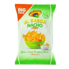 nacho chips sour cream & onion ή chili ή bbq χωρίς γλουτένη