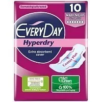 EveryDay Σερβιέτες Hyperdry Eliptica Ultra Plus Maxi Night 10 τεμ.