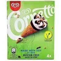 Algida Πύραυλος Παγωτό Cornet Vegan 4Τεμάχια 240gr