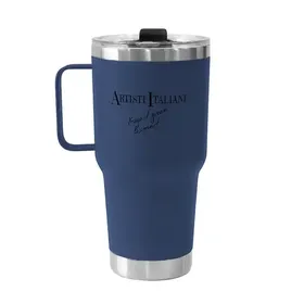 Artisti Italiani Estratta Ποτήρι Θερμός Με Καλαμάκι Μπλε 890ml.