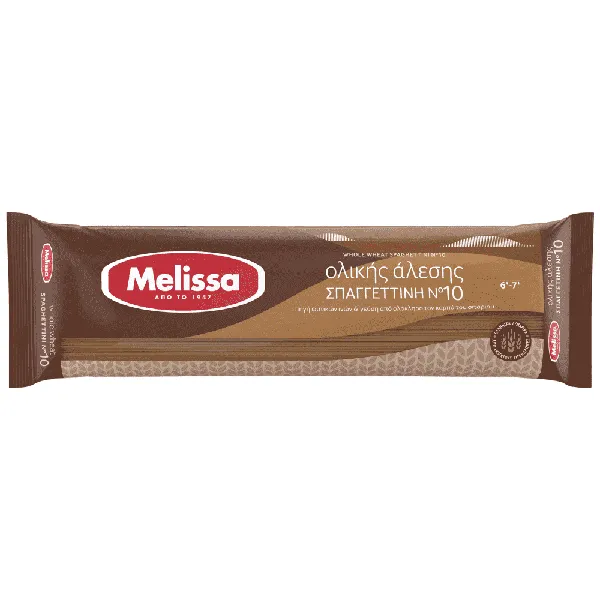 MELISSA σπαγγετίνη Νο10 ολικής άλεσης 500g