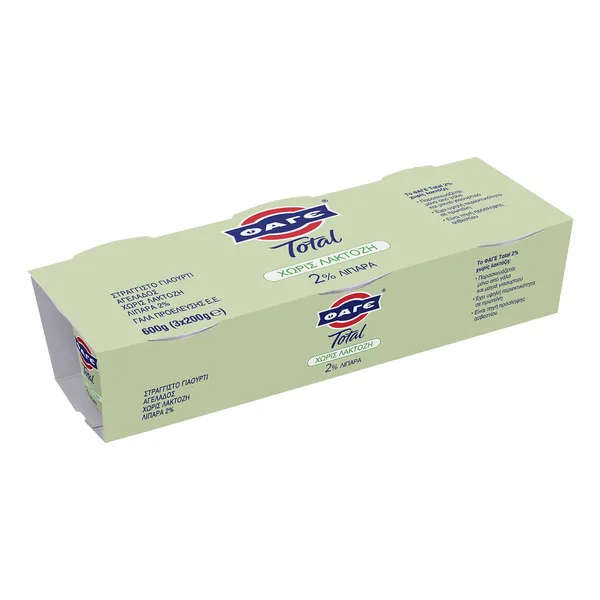 Επιδόρπιο γιαουρτιού χωρίς λακτόζη ONLY 2% 3x200gr