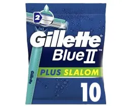 GILLETTE Ξυριστική Μηχανή Μιας Χρήσης Plus Slalom 10 Τεμάχια