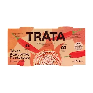ΤΡΑΤΑ Τόνος Καπνιστός Πικάντικος 2 X 104 gr