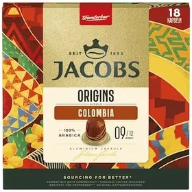 JACOBS Κάψουλες Καφέ Espresso Origins Colombia 18x5.2g