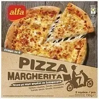 Alfa Πίτσα Margherita 2τεμ 730gr