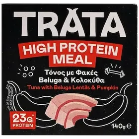 TRATA Τόνος High Protein Φακές Beluga και Κολοκύθα 140g