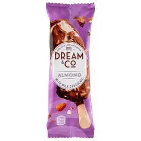 DREAM & CO Παγωτό Ξυλάκι Αμύγδαλο 84g