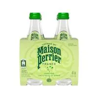 Νερό Φυσικό Μεταλλικό Ανθρακούχο με χυμό Lime Ginger Maison Perrier 4x330 ml