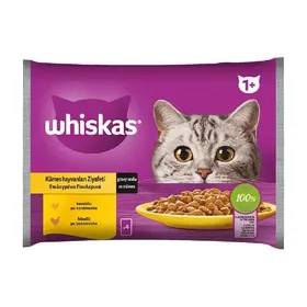 WHISKAS Γατοτροφή Πουλερικά σε Σάλτσα 4x85g