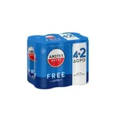 Μπύρα Χωρίς Αλκοόλ Κουτί ΑΜΣΤΕΛ Free 6x330 ml 4+2 Δώρο