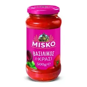 MISKO ΣΑΛΤΣΑ ΖΥΜΑΡΙΚΩΝ ΜΕ ΒΑΣΙΛΙΚΟ ΘΥΜΑΡΙ ΚΑΙ ΚΟΚΚΙΝΟ ΚΡΑΣΙ 400GR