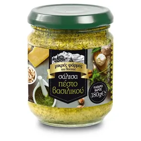 σάλτσα πέστο βασιλικού 180γρ.