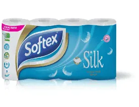 Softex® Silk χαρτί υγείας 3 φύλλων, 8 ρολά