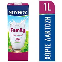 ΝΟΥΝΟΥ Family Γάλα Χωρίς Λακτόζη 1lt