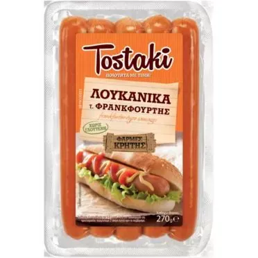 TOSTAKI ΛΟΥΚΑΝΙΚΑ τ. ΦΡΑΝΚΦΟΥΡΤΗΣ 270g