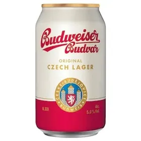 BUDWEISER Μπύρα Budweiser Budvar Κουτί 330ml