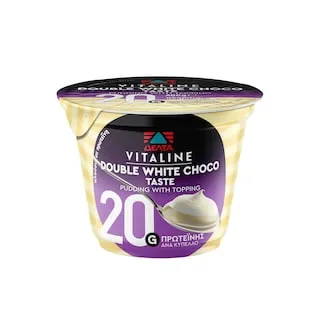 VITALINE Επιδόρπιο Γάλακτος Πρωτείνης Πουτίγκα Διπλή Λευκή Σοκολάτα 200g