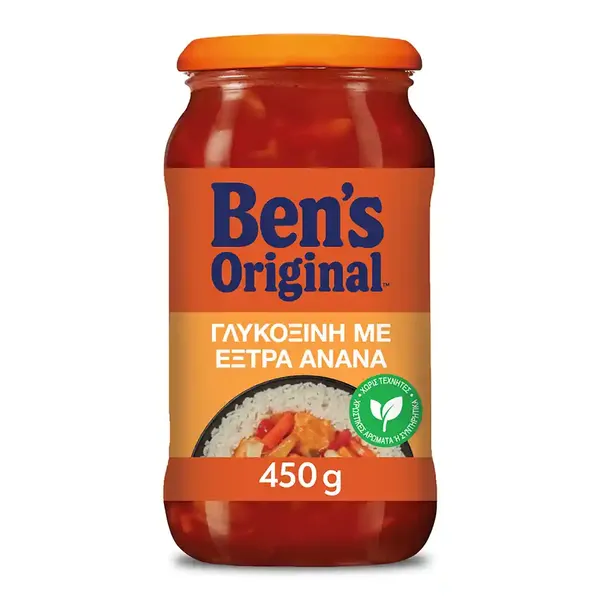 BEN'S ORIGINAL Σάλτσα Γλυκόξινη έξτρα ανανάς 450 γρ.