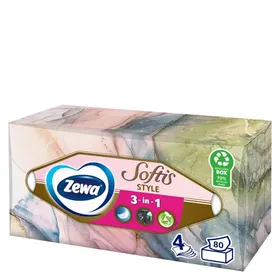 Zewa Softis Χαρτομάντηλα Επιτραπέζια 4φύλλων 80τε...