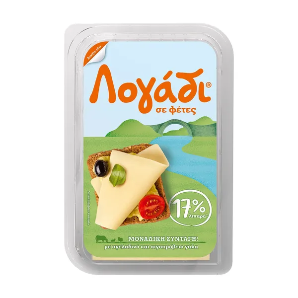 Ημίσκληρο Τυρί ΛΟΓΑΔΙ σε φέτες 180g