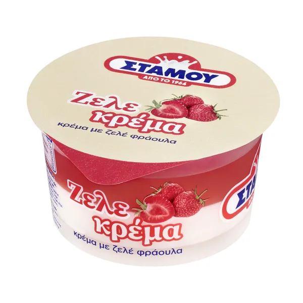 ΣΤΑΜΟΥ Κρέμα με Ζελέ Φράουλα 170g