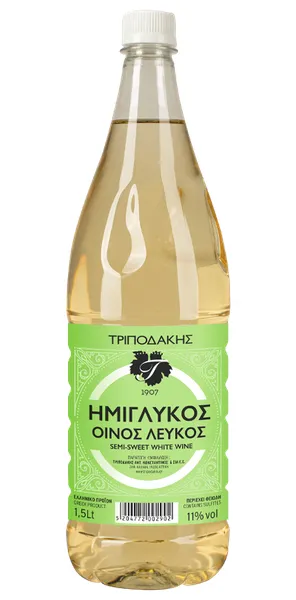 Οίνος Ημίγλυκος Λευκός (Ροδίτης, Σαββατιανό, Μοσχάτο)