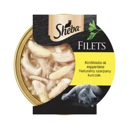 SHEBA Γατοτροφή Filets Κοτόπουλο 60g