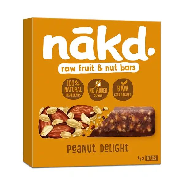 Nakd Μπάρες Peanut Delight Mε Φρούτα & Ξηρούς Καρπούς 4x35γρ.