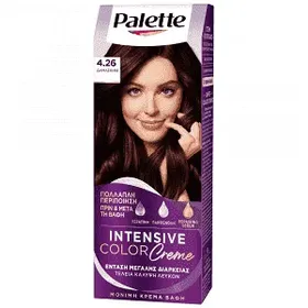 Palette Μόνιμη Κρέμα Βαφή Μαλλιών 4.26 ΔΑΜΑΣΚΗΝΙ