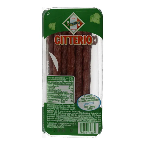 CITTERIO σαλάμι bastoncini classic 80g