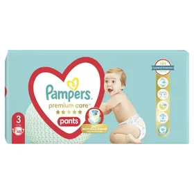 PAMPERS Πάνες Βρακάκι Μωρού Premium Pants Νο3 48 Τεμάχια
