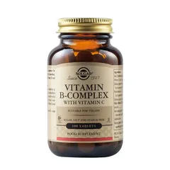 SOLGAR Vitamin B-Complex with Vitamin C 100 ταμπλέτες