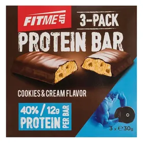 Fit Me Up Μπάρες Πρωτεΐνης Cookies & Cream 3x30γρ.