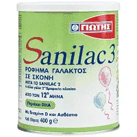 Sanilac 3 Γάλα Παιδικό 400gr