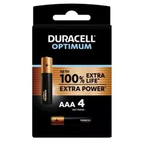 DURACELL OPTIMUM ΑΛΚΑΛΙΚΕΣ ΜΠΑΤΑΡΙΕΣ ΑΑΑ (4 ΤΕΜΑΧΙΑ)