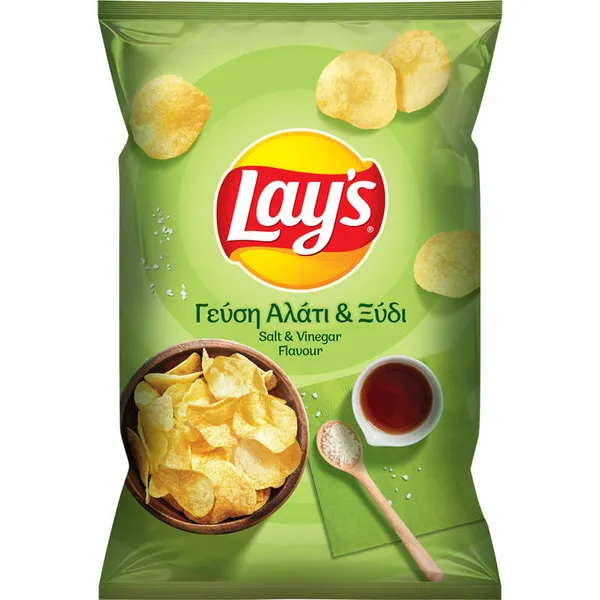 LAY'S Chips Αλάτι Ξύδι 120γρ