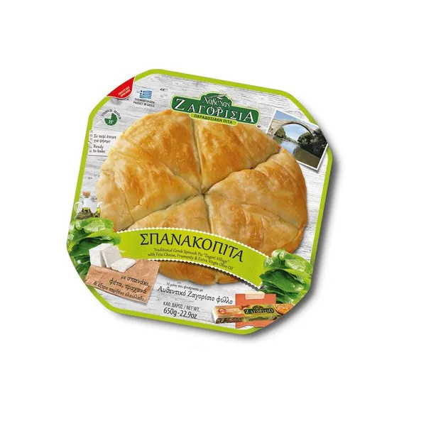 τ. ΜΕΤΣΟΒΟΥ παραδοσ. σπανάκι & φέτα 850γρ.