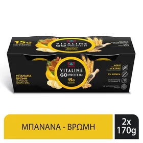 Επιδόρπιο Γιαουρτιού Go Protein Μπανάνα Βρώμη